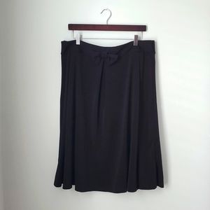 Shein Black Polyester Knee Length Skirt